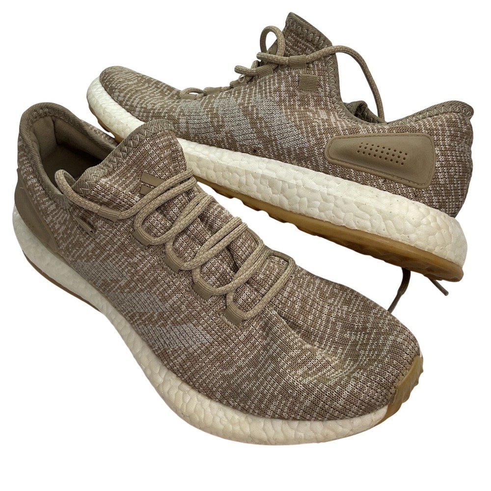Adidas PureBoost Tan White Gum Men Sneaker S81992 Size 10.5